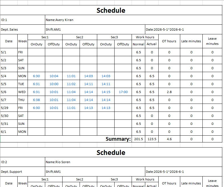uPunch - MK3000 - Reports - Schedule.png