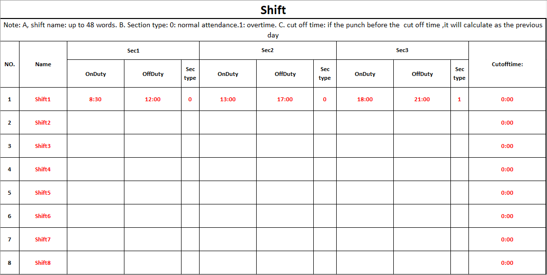 uPunch - MK3000 - Shift Setup Excel File - Shift Setup Sheet Screenshot.png